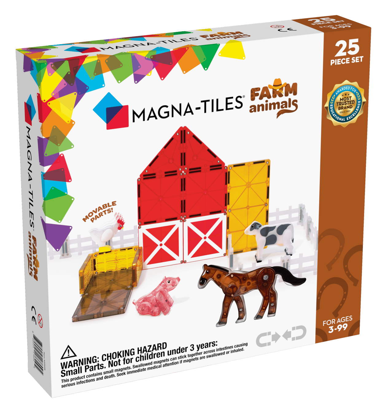 Magna-Tiles - Çiftlik Hayvanları Seti 25 Parça 3 Yaş ve Üzeri