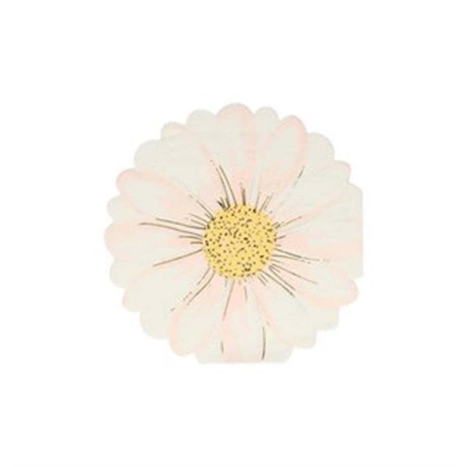 Meri Meri-Wild Daisy Napkins-Yabani Papatya Peçeteler-16lı