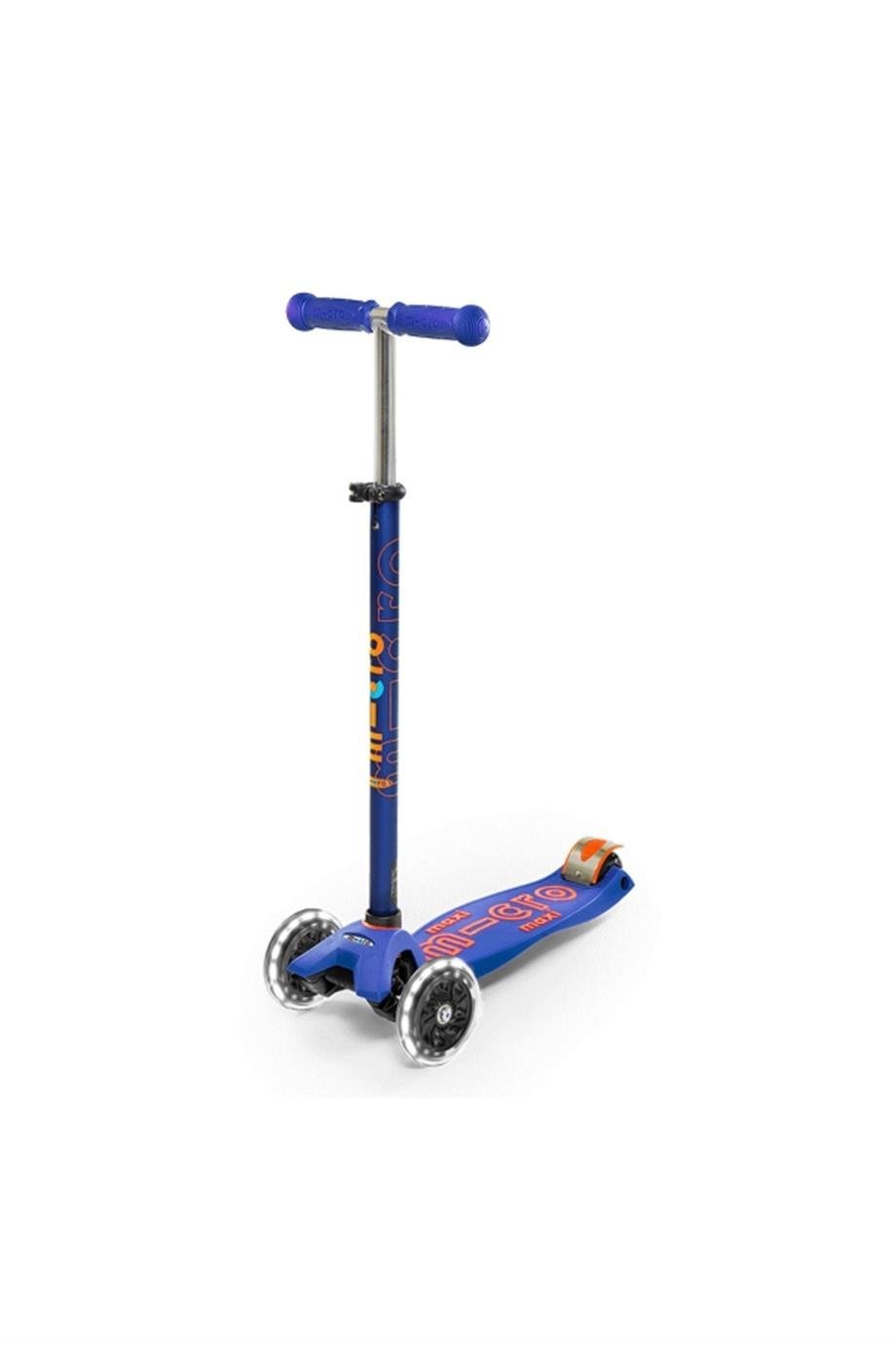 Maxi Micro Deluxe LED 3 Tekerlekli Scooter Mavi