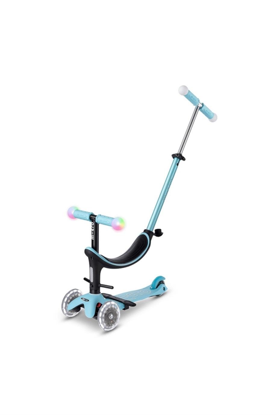 Micro Mini2Grow Deluxe Magic LED 3 Tekerlekli Scooter Blue