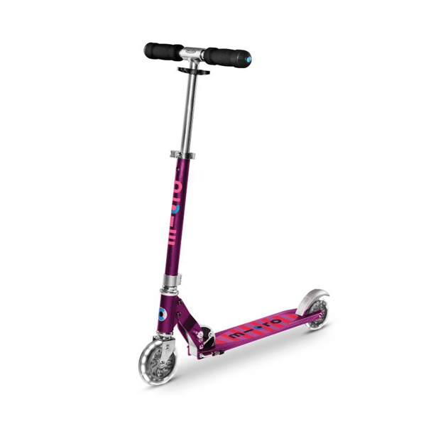Micro Sprite LED 2 Tekerlekli Scooter Purple Stripe