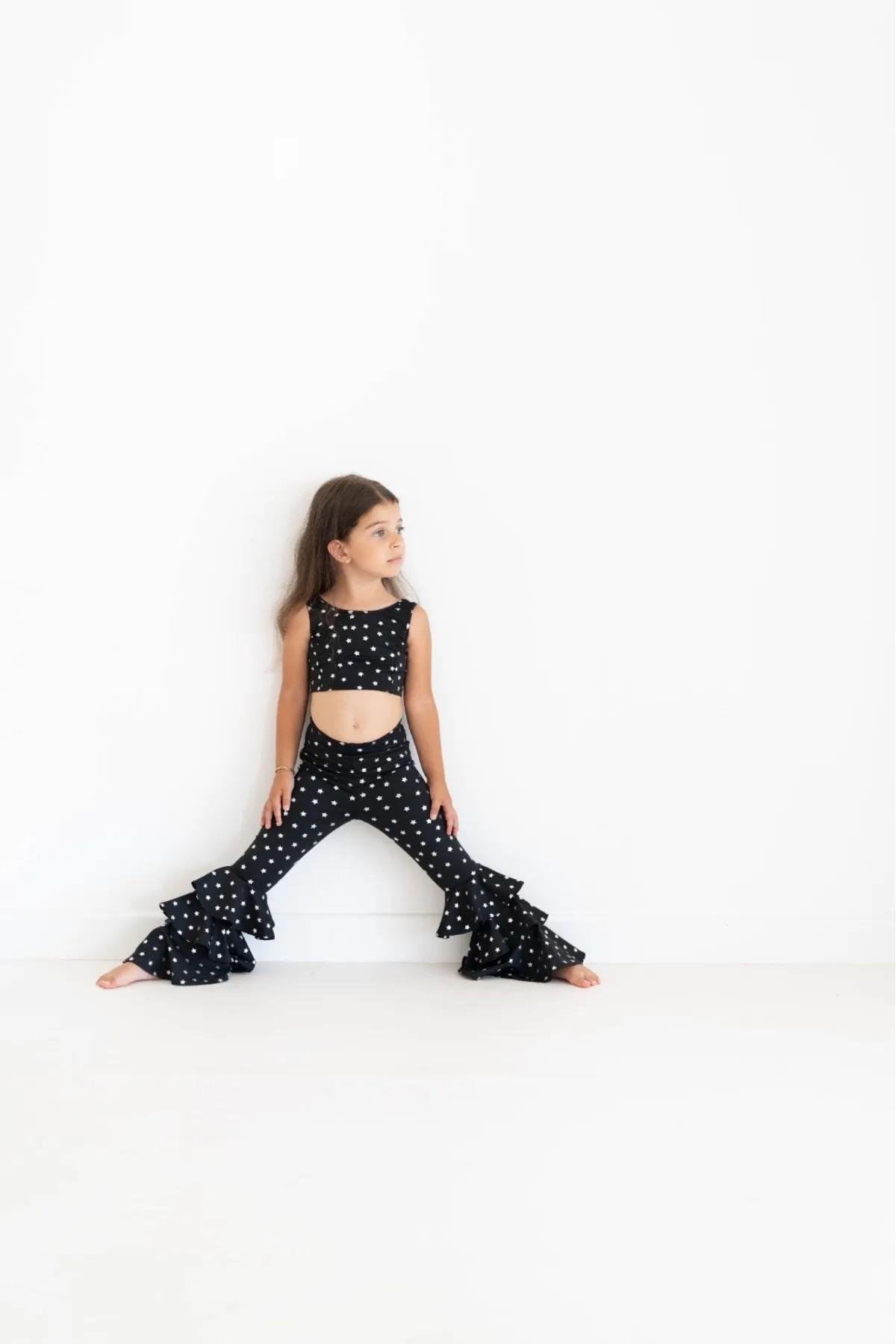Mon İconeMon İcone Yıldız Baskılı Crop Ve Pantolon Set