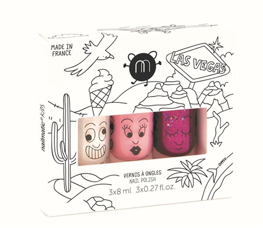 Nailmatic Kids 3lü Su Bazlı Tırnak Cilası Seti | Super & Bella & Sheepy