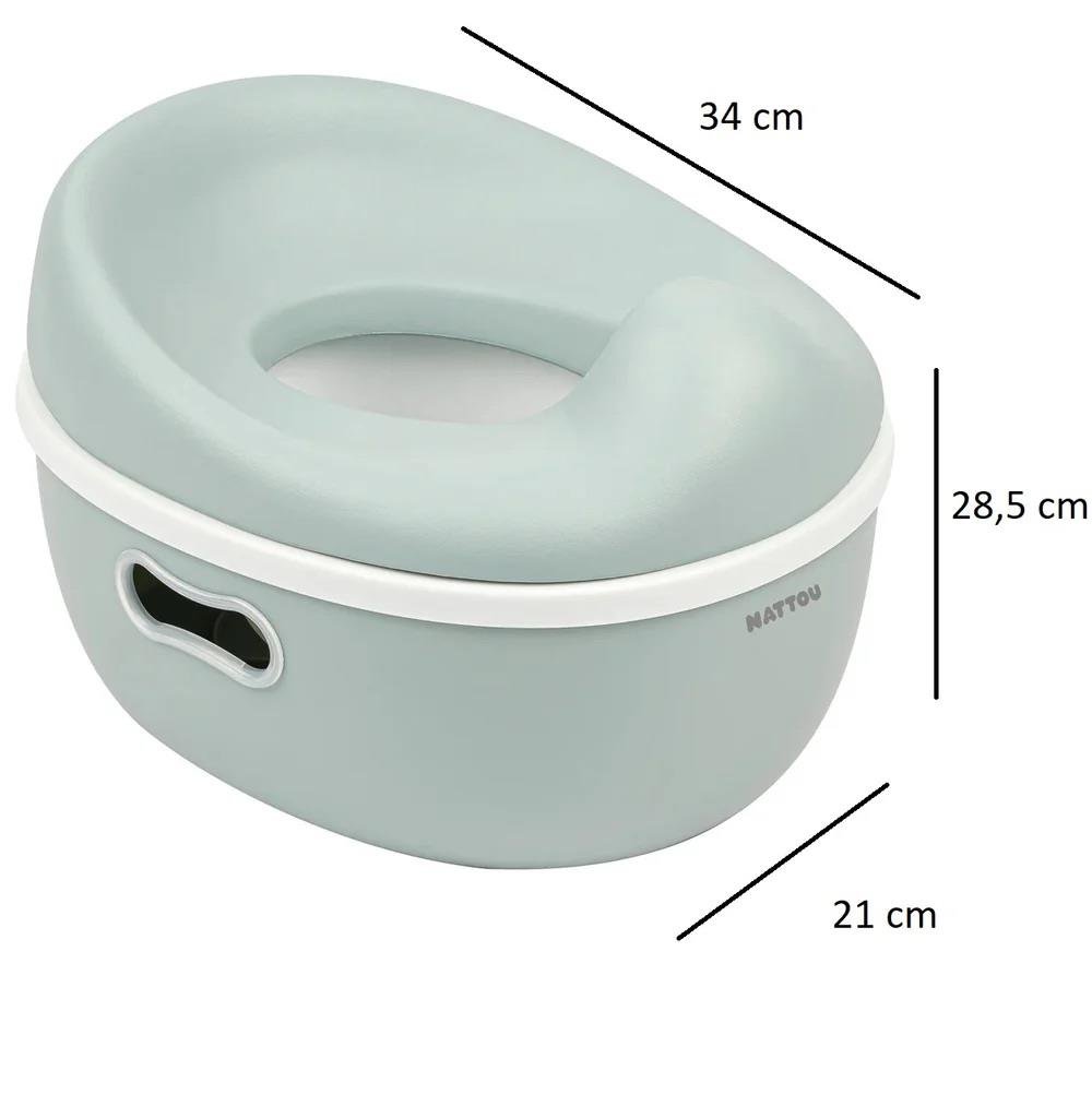 NattouNattou Potty Care 3 in 1 Lazımlık - Oturak Ve Tuvalet Adaptörü Yeşil