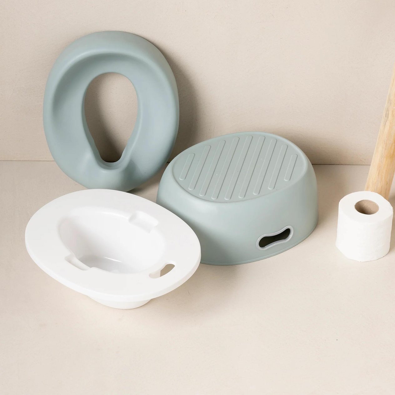 NattouNattou Potty Care 3 in 1 Lazımlık - Oturak Ve Tuvalet Adaptörü Yeşil