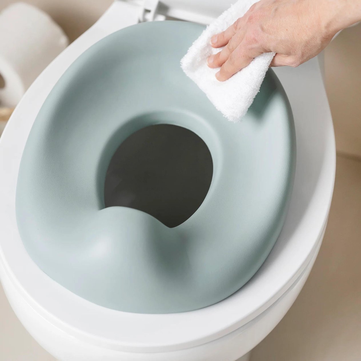 NattouNattou Potty Care 3 in 1 Lazımlık - Oturak Ve Tuvalet Adaptörü Yeşil