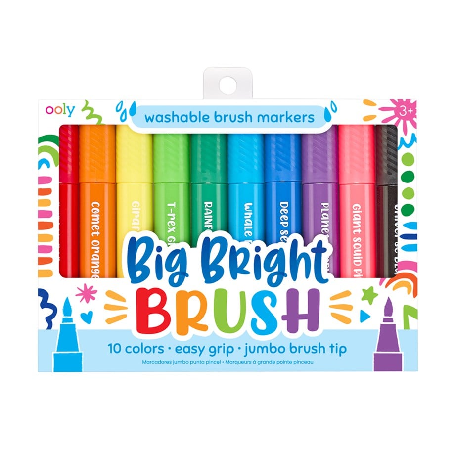OolyOoly Big Bright Fırça Uçlu 10'lu Keçeli Kalem
