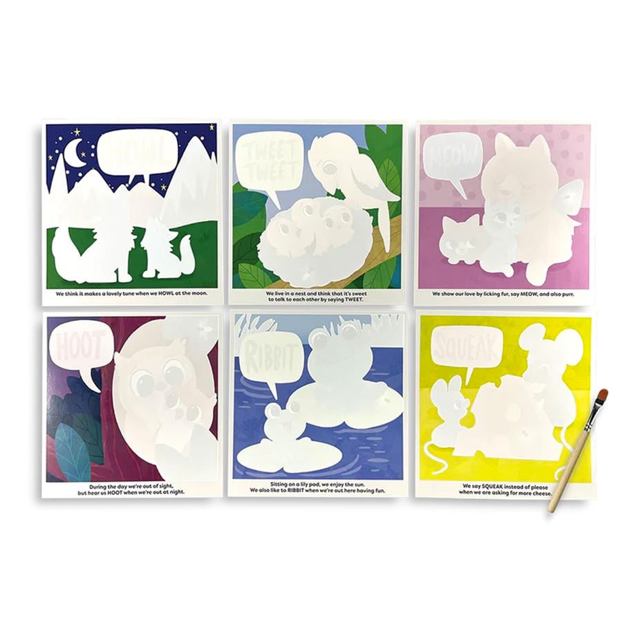 OolyOoly Water Amaze Boyama Seti - Baby Animals