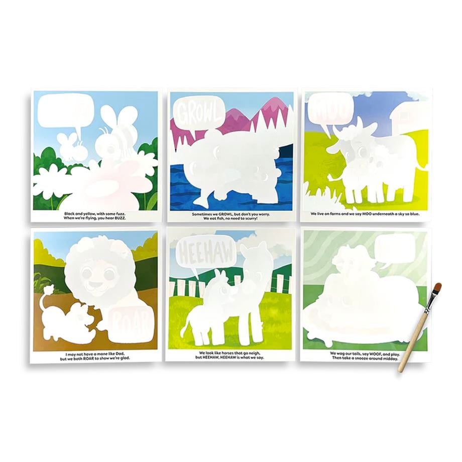 OolyOoly Water Amaze Boyama Seti - Baby Animals