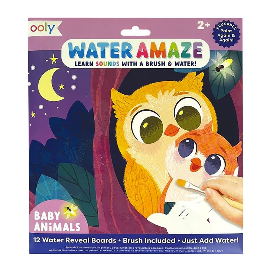 OolyOoly Water Amaze Boyama Seti - Baby Animals