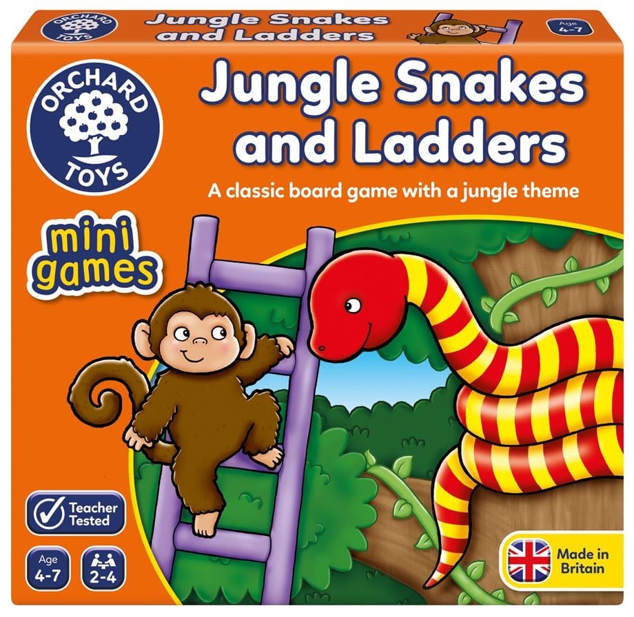 Orchard Toys Jungle Snakes & Ladders 4-8 Yaş Kutu Oyunu