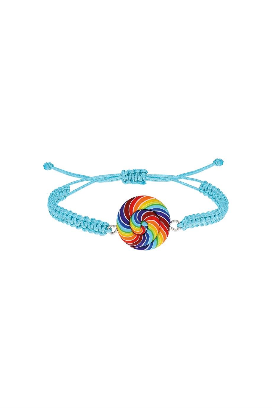 Tres Jolie LollieTres Jolie Lollie Rainbow Lolipop Bileklik Turkuaz
