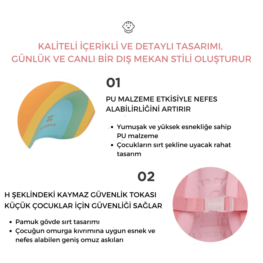 ZoyZoiiZOYZOII Donut Serisi Shiny Angel Sırt Çantası 