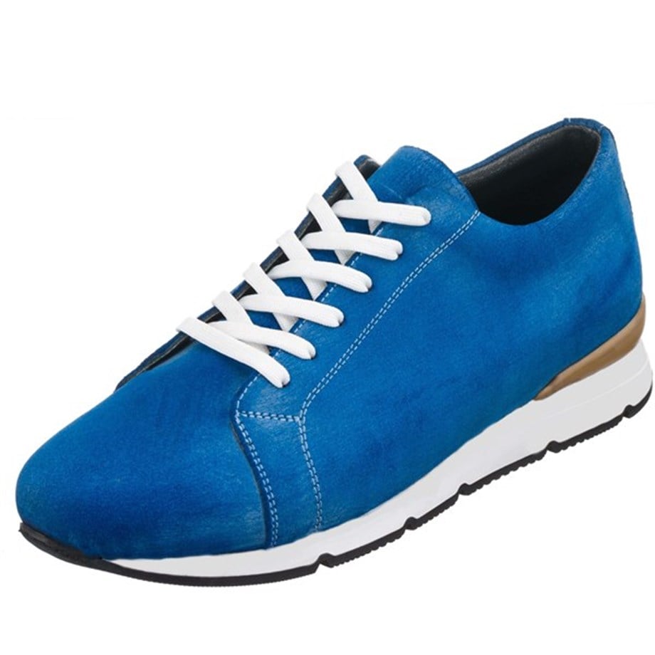 USAG803 Jean Blue Nubuck Large Size Thermo Sole Calfskin Wide Form VIP Men's Sneakers 