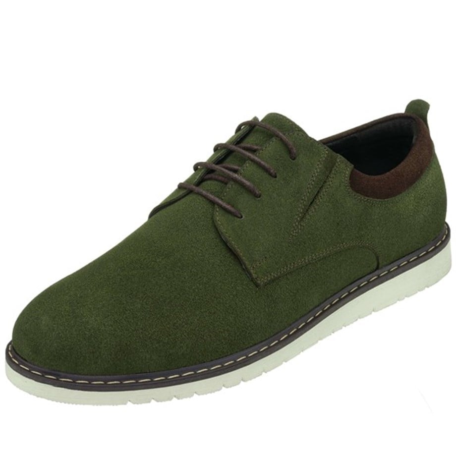 USAG4296 Khaki Suede Large Size High Quality Superior Urban Edition Men's Casual Shoes   