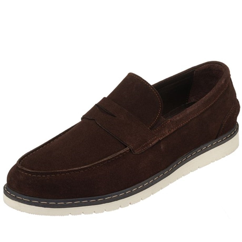 USAYL1112 Brown Suede Large Size High Quality Superior Urban Edition Men's Casual Shoes   