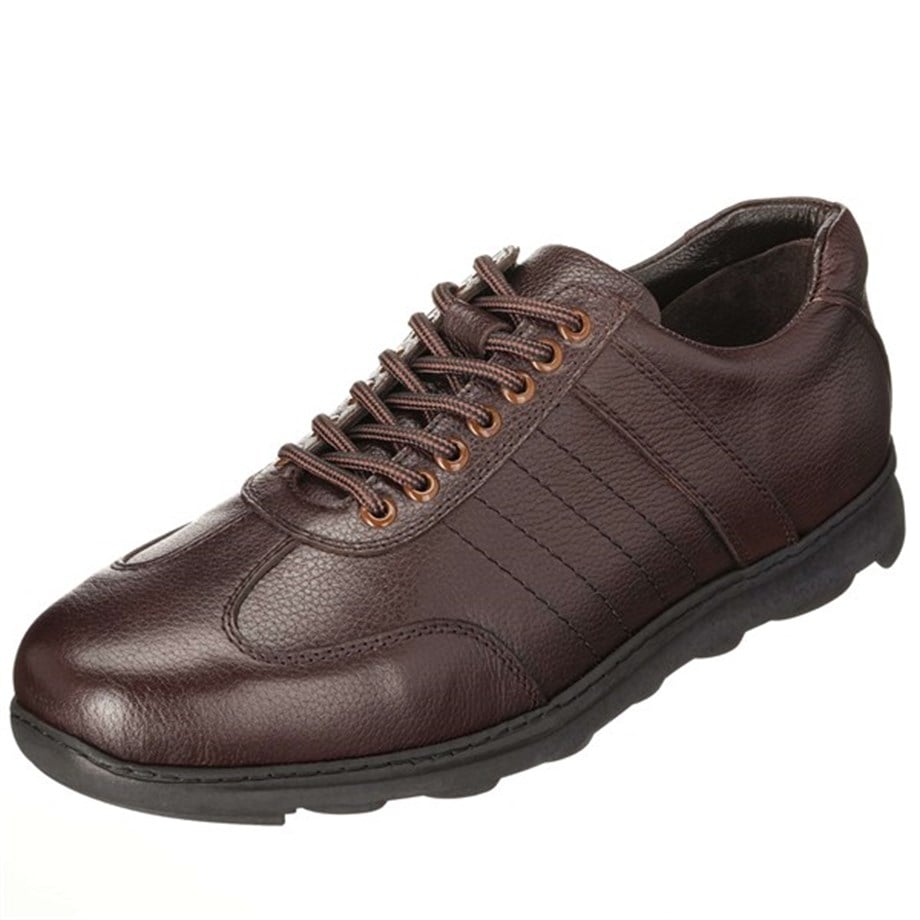USCMP9560 Brown Leather Large Size Suspension Rubber Sole Wide Form Men's First Class Winter Sneakers