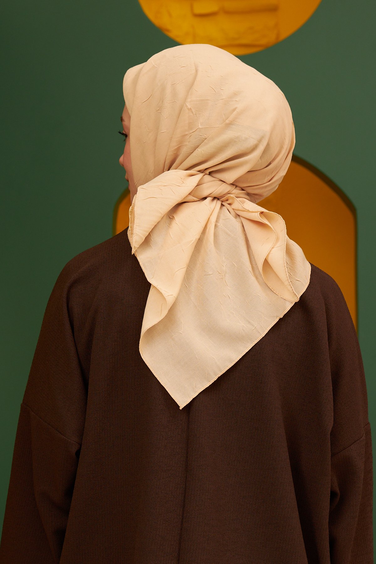 Bambu Eşarp Saman Sarısı