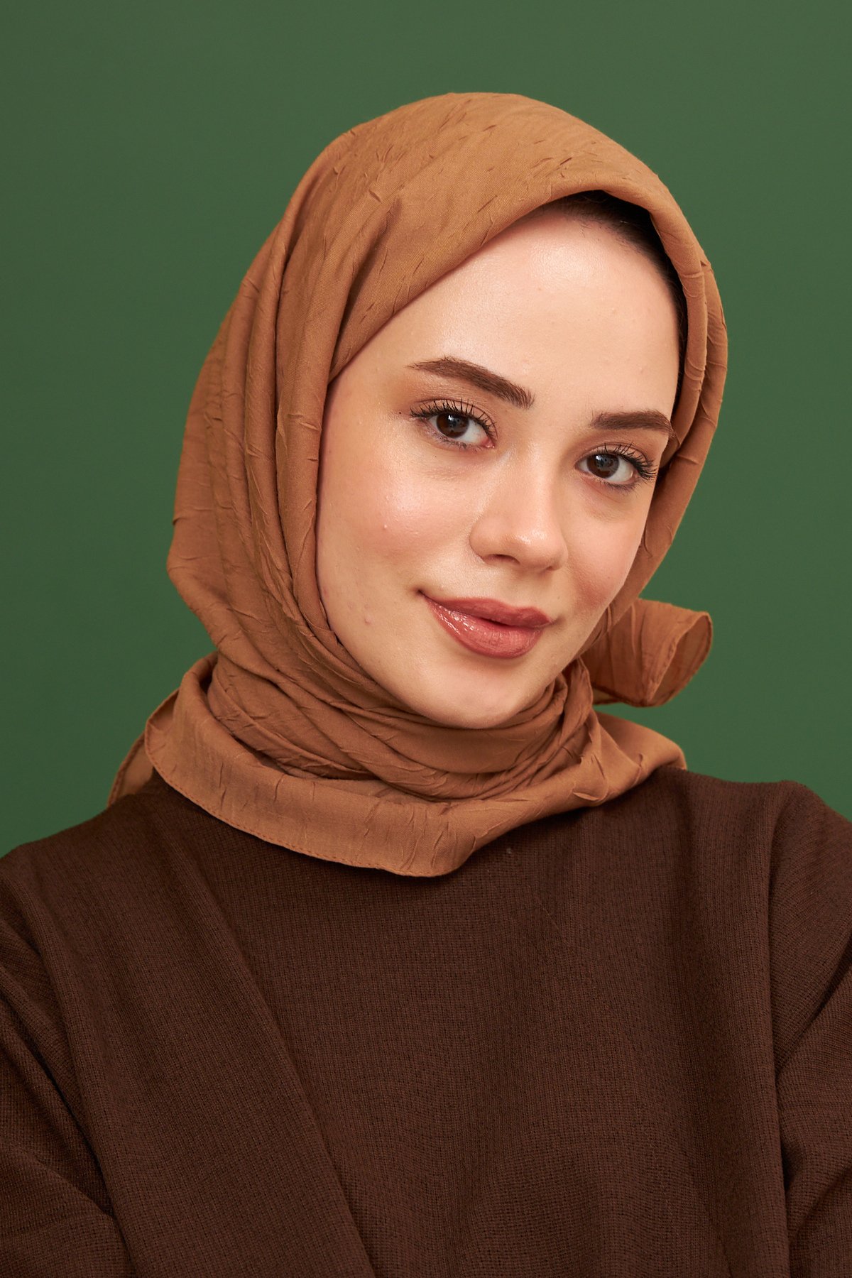 Bambu Eşarp Sütlü Kahve