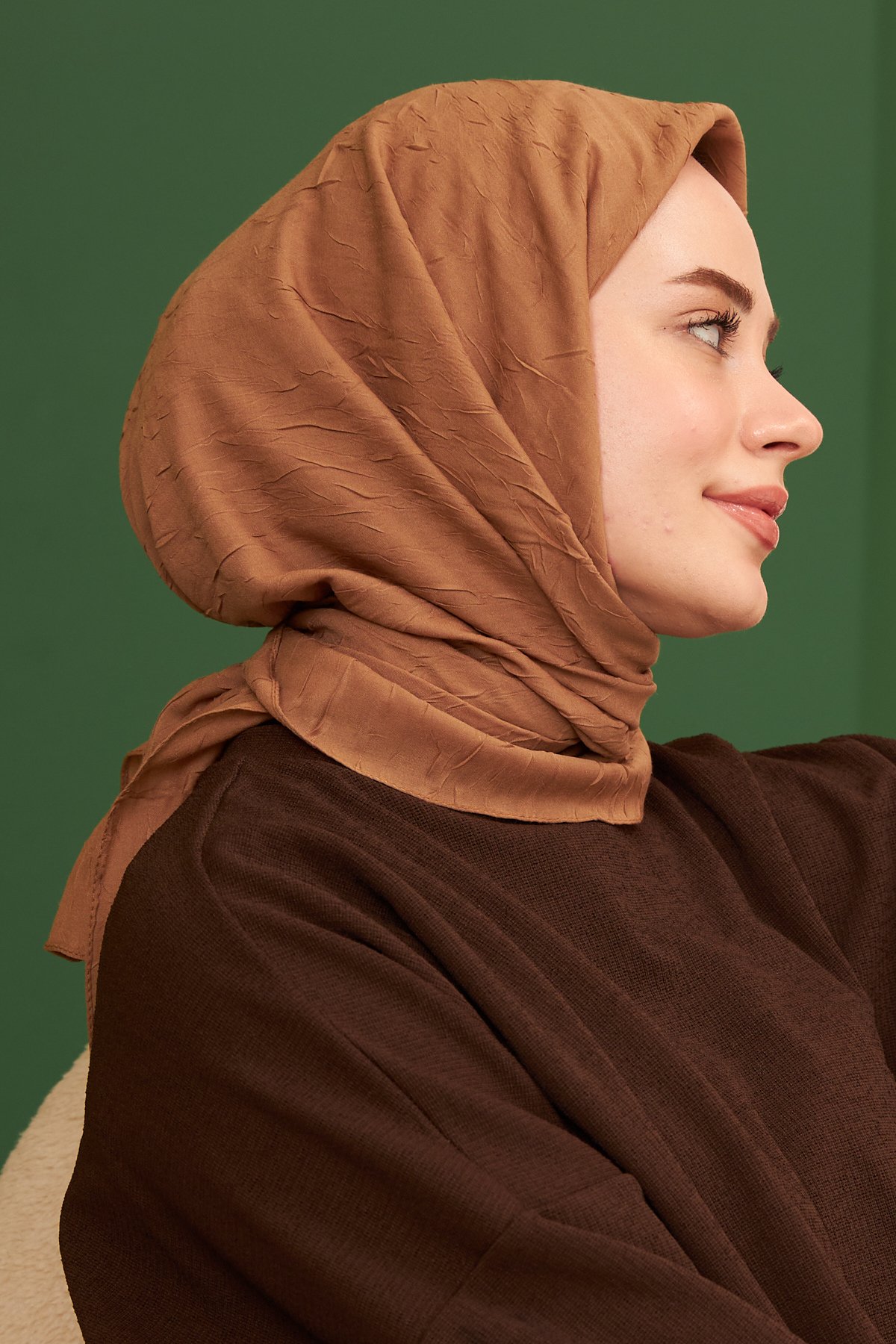 Bambu Eşarp Sütlü Kahve