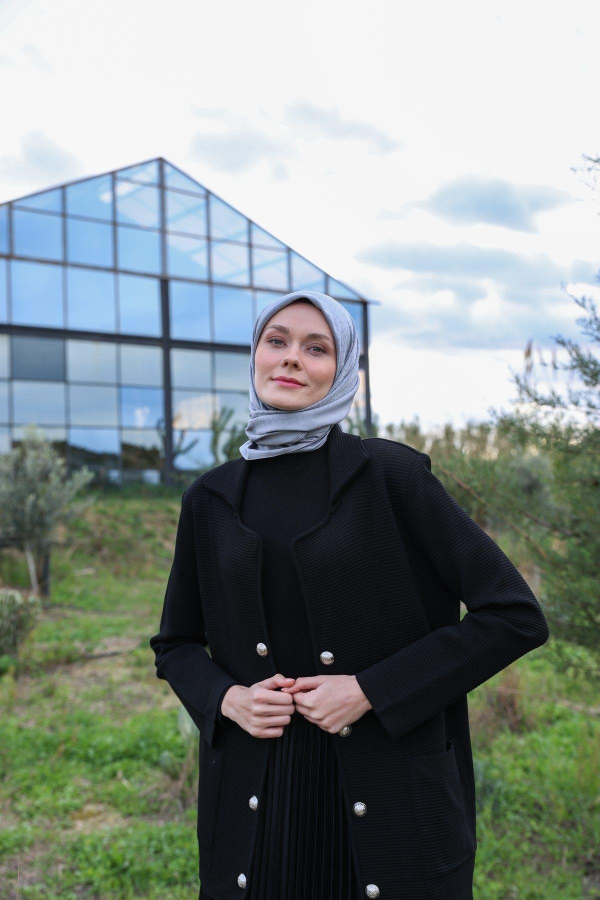 Celina Jakar Eşarp Lavanta Mavi 9902-15