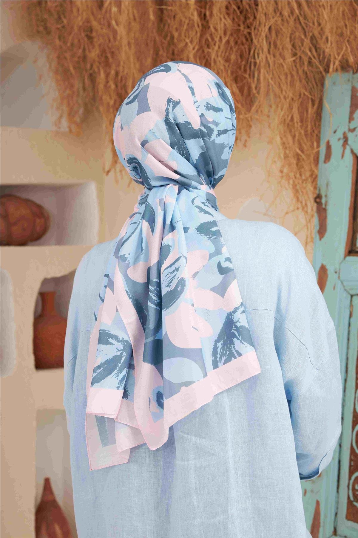 Comfort Arya Şal Camgöbeği Mavi 3028-10