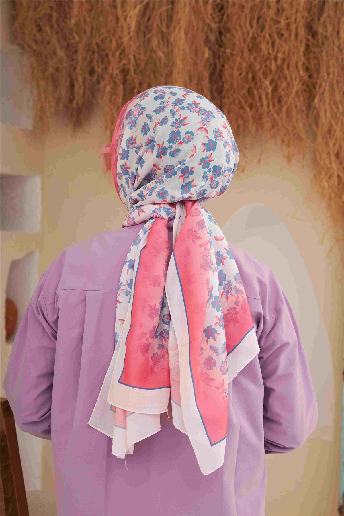 Comfort Locust Şal Sıcak Pembe 3029-08