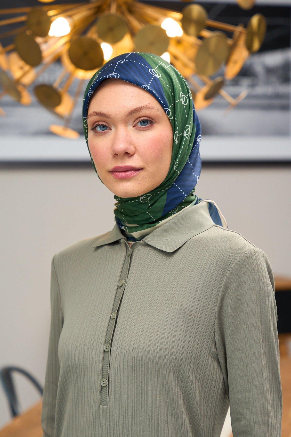 Harmony Collection Soft Eşarp Koyu Yeşil 1176-05