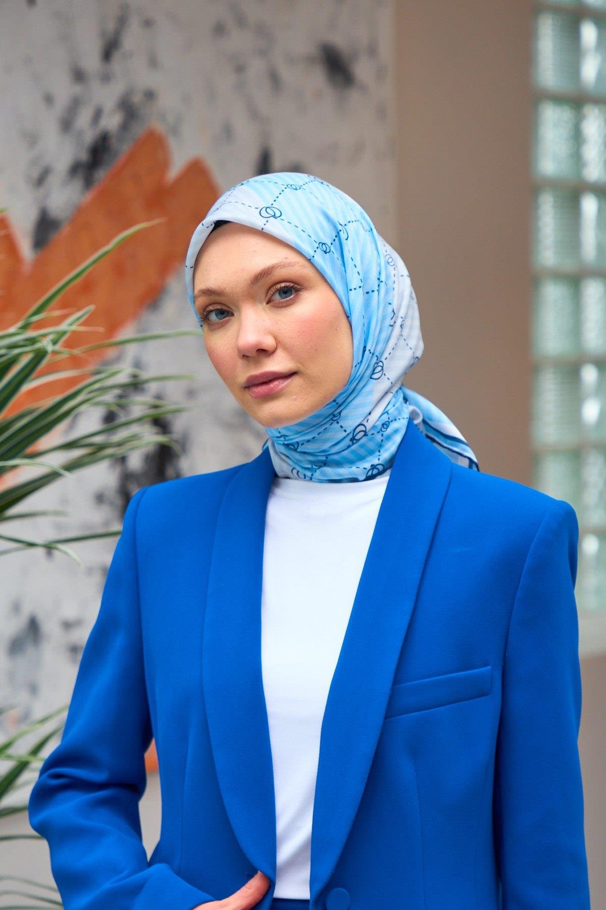 Harmony Collection Soft Eşarp Mavi 1176-11