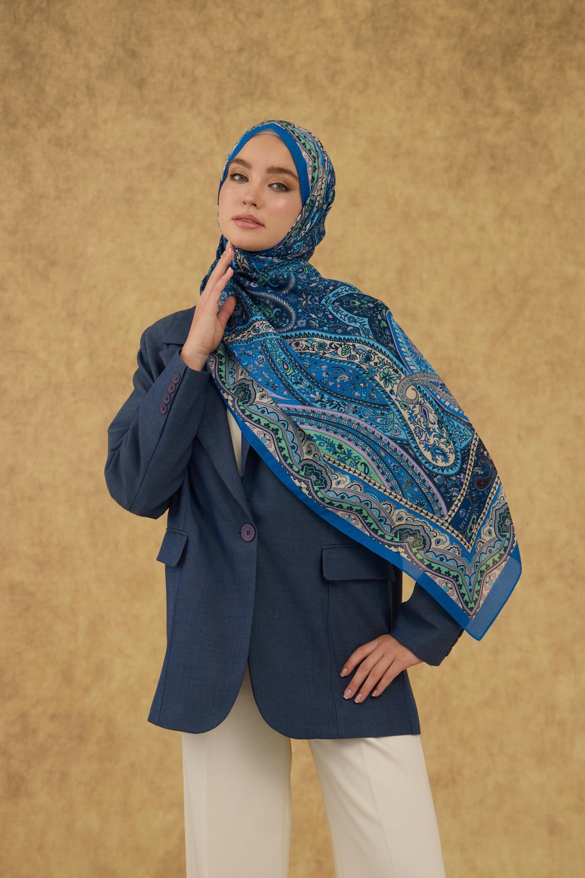 İpekhan Soft Şal Saks 3053-13