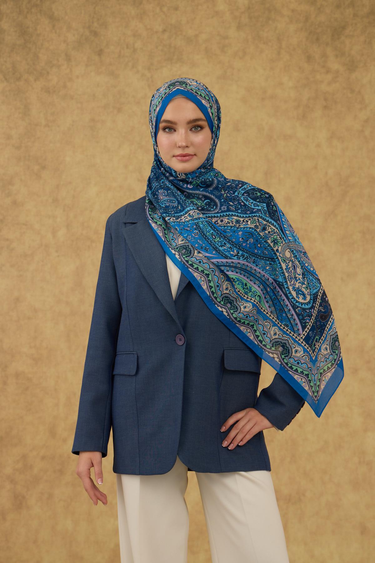 İpekhan Soft Şal Saks 3053-13