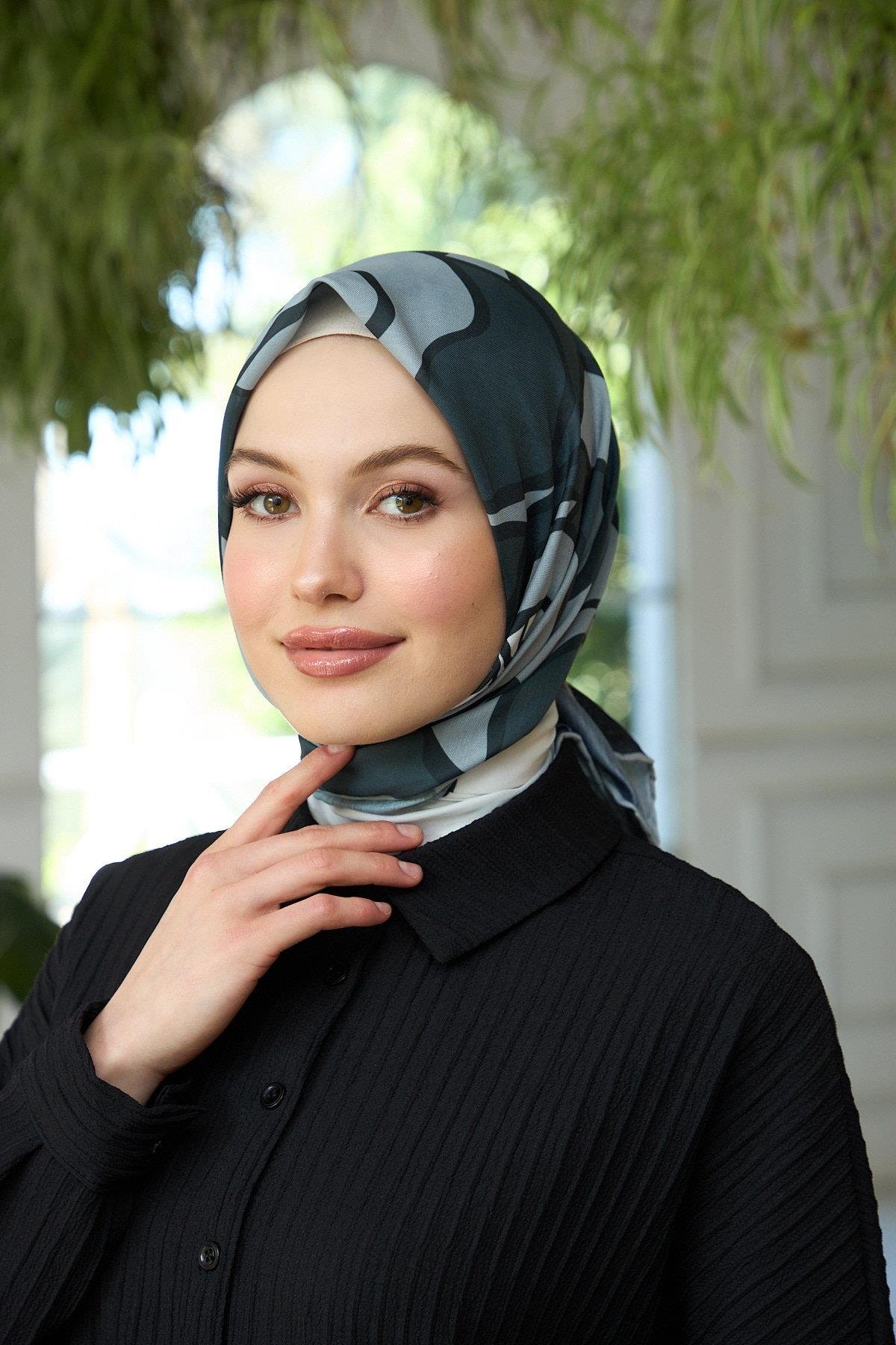 Yaz Işıltısı Koleksiyonu Soft Eşarp Gri Antrasit 1188-04