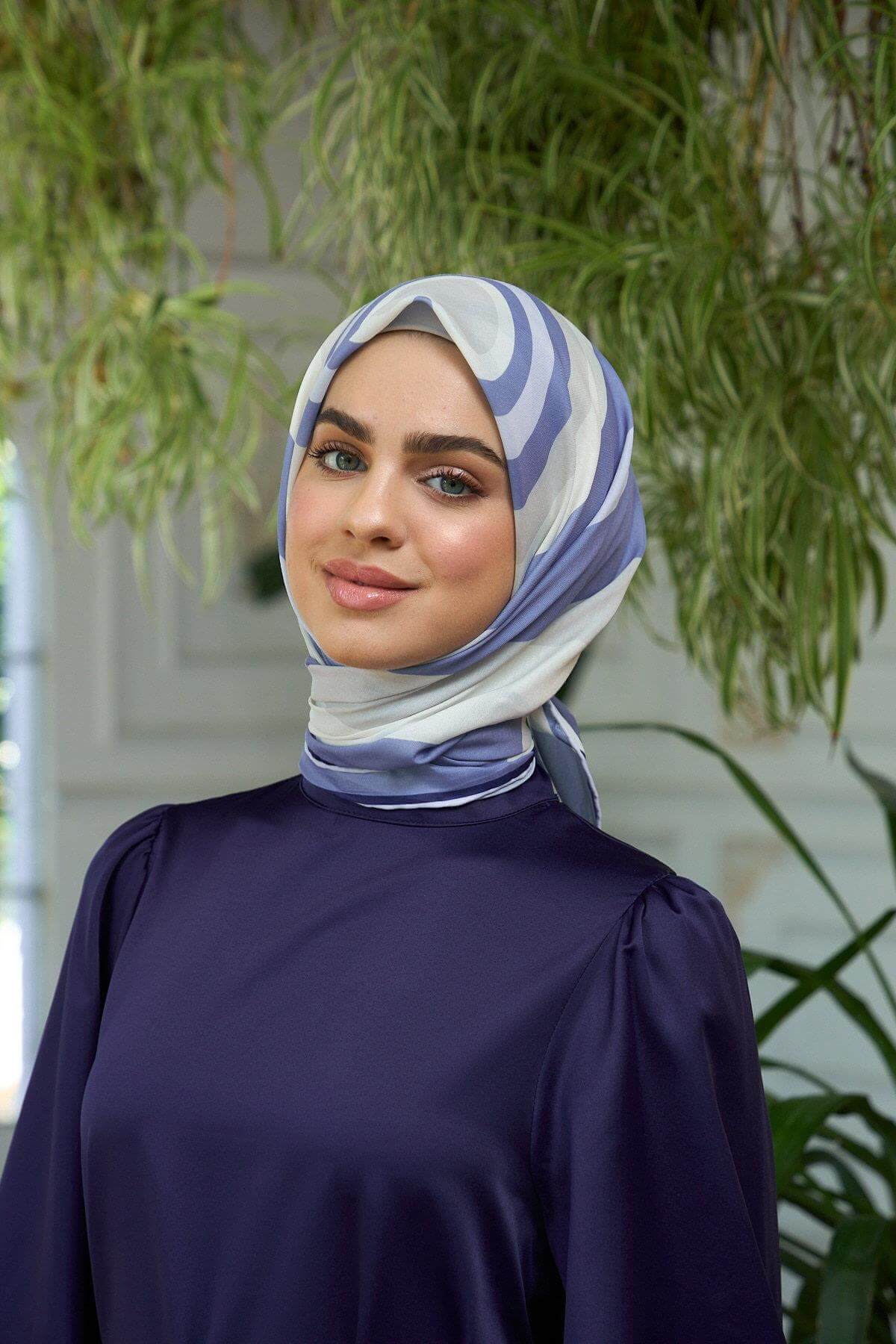 Yaz Işıltısı Koleksiyonu Soft Eşarp Gri Krem 1183-15