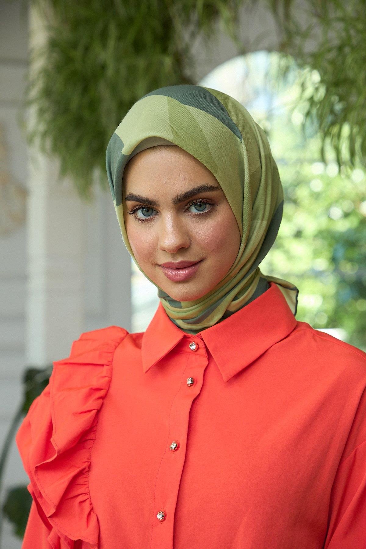 Yaz Işıltısı Koleksiyonu Soft Eşarp Yeşil 1186-08