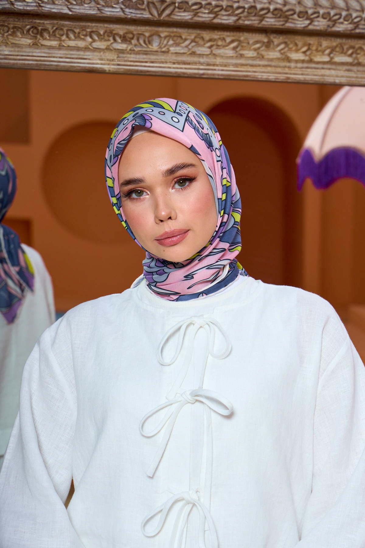 Marrakech  Koleksiyon Soft Eşarp Ametist Pembe 1202-04