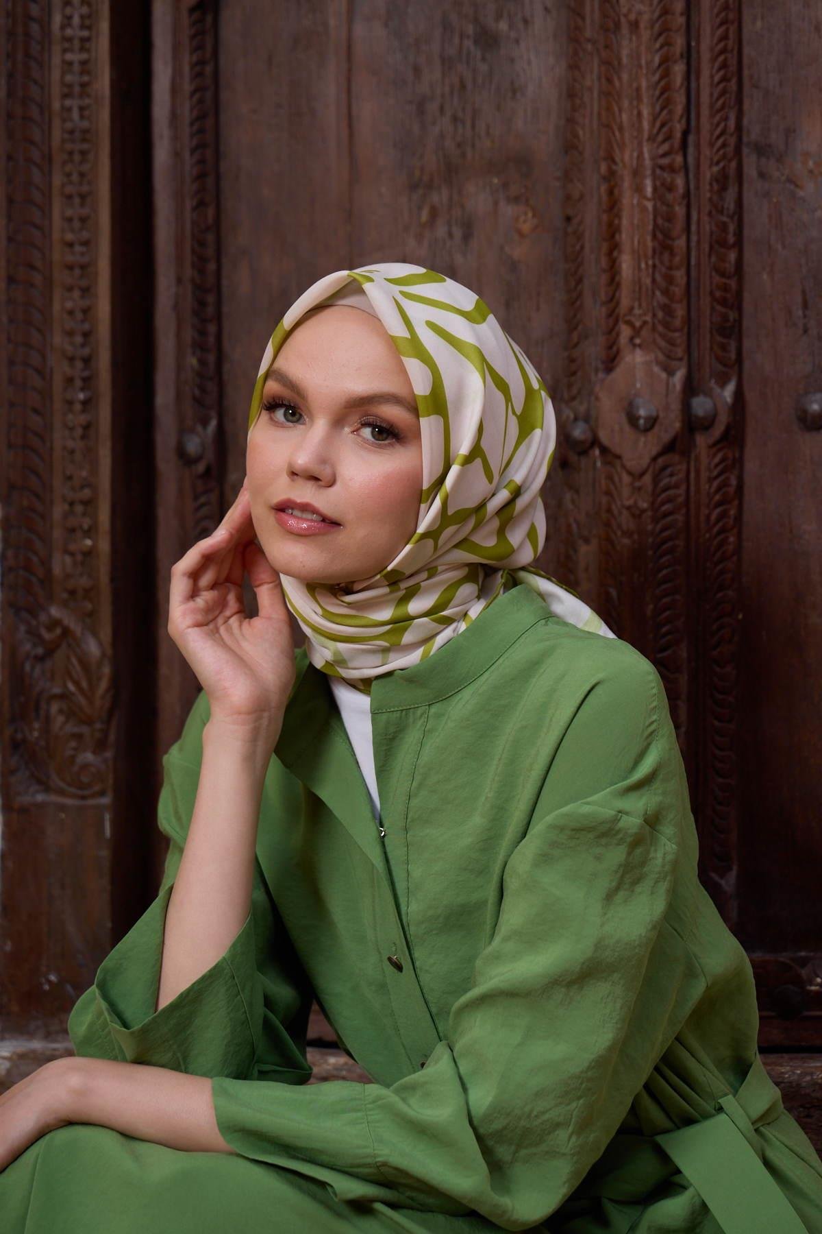 Marrakech  Koleksiyon Soft Eşarp Ihlamur Lime 1196-12