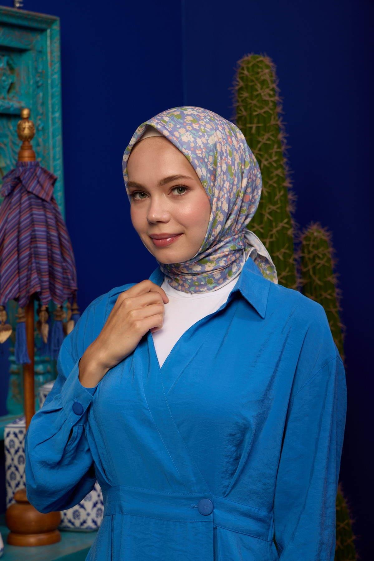 Marrakech  Koleksiyon Soft Eşarp Lavanta Yeşil 1193-23