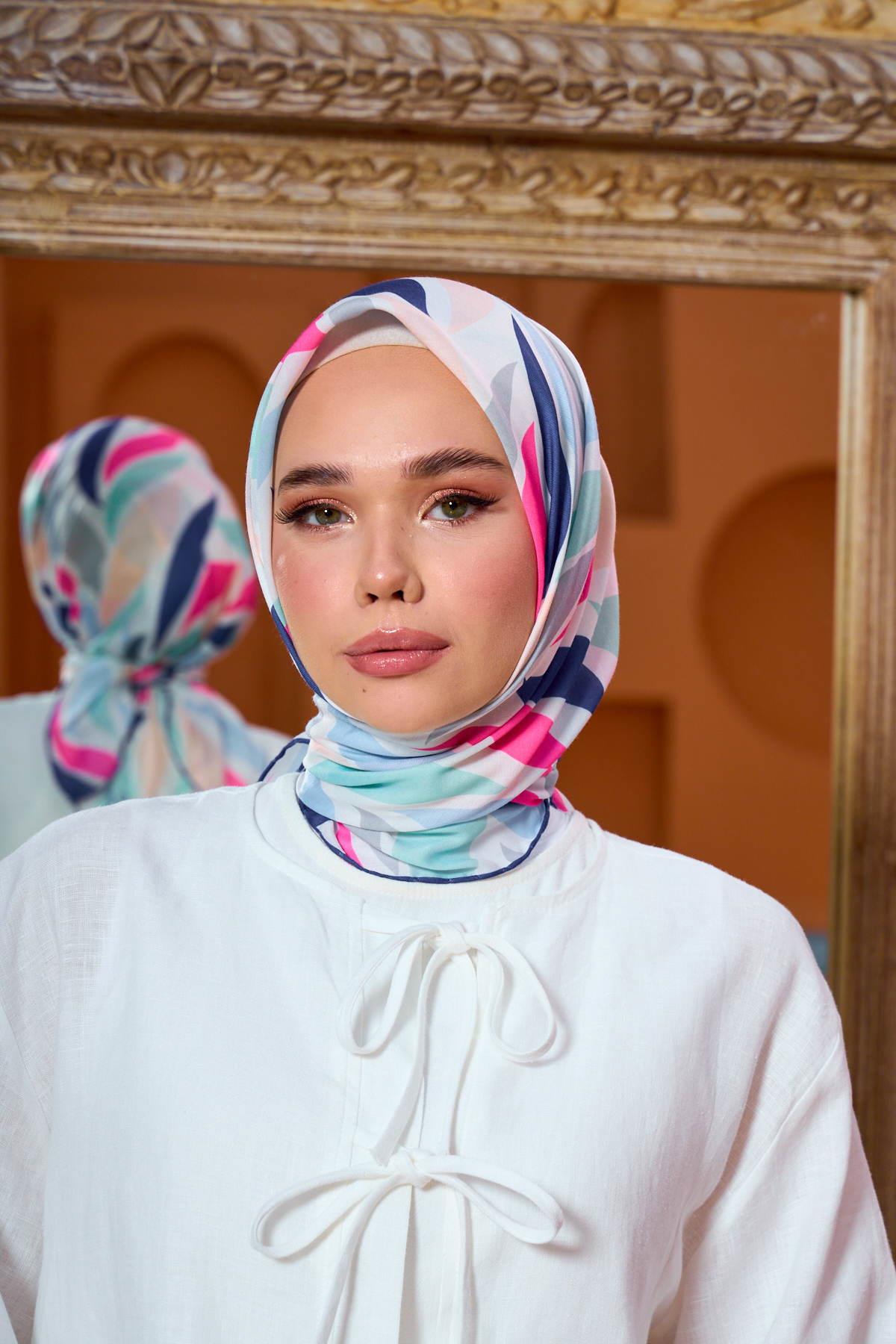 Marrakech  Koleksiyon Soft Eşarp Pembe Mor 1201-13