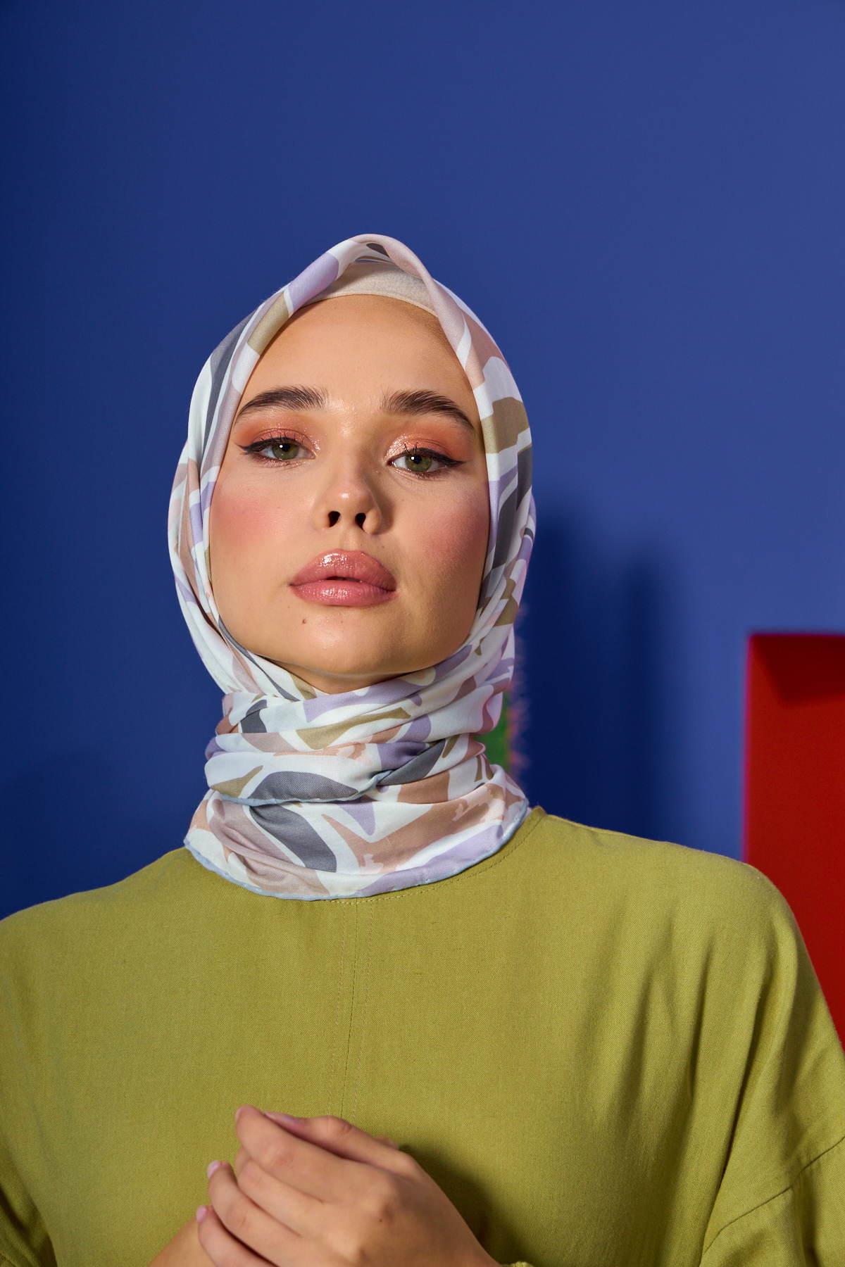 Marrakech  Koleksiyon Soft Eşarp Vizon Leylak 1206-14