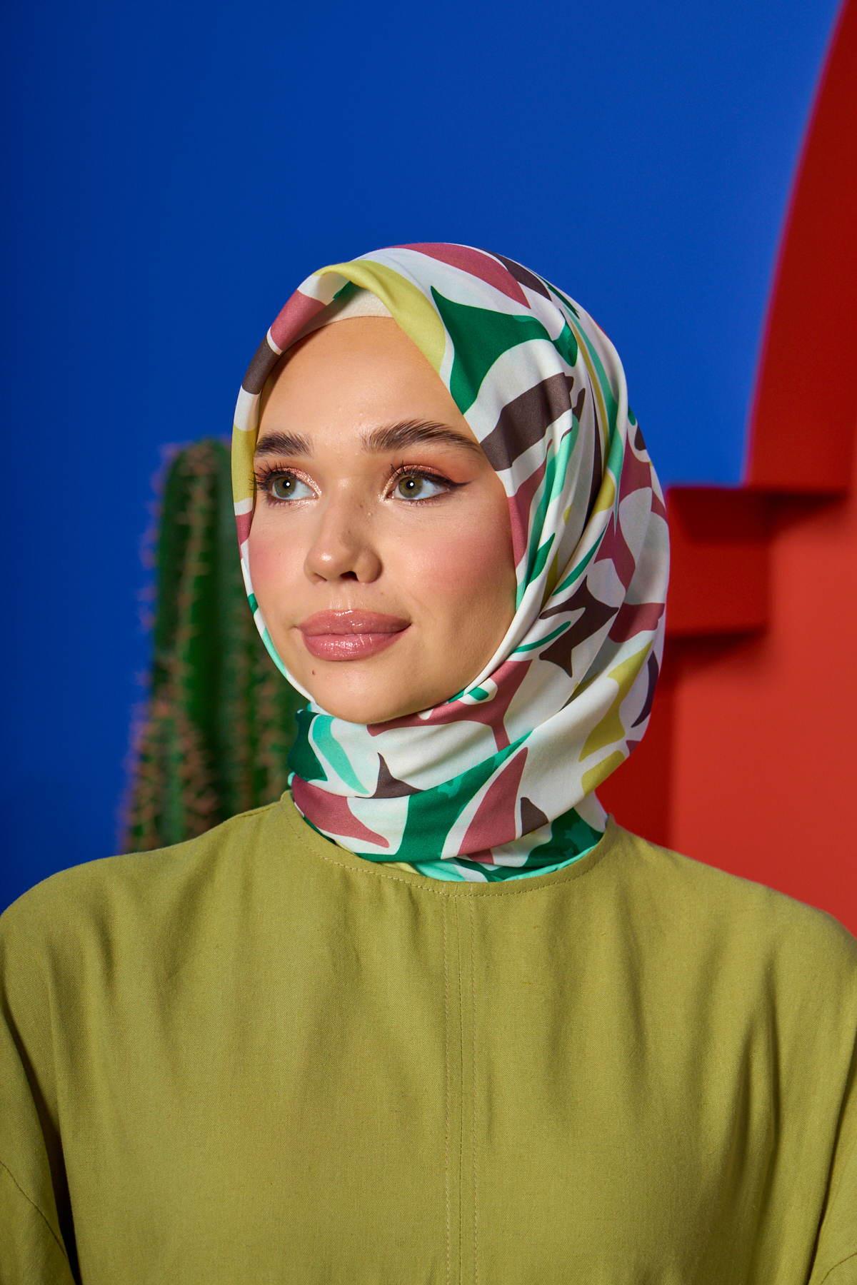 Marrakech  Koleksiyon Soft Eşarp Yeşil Vermilon 1206-12