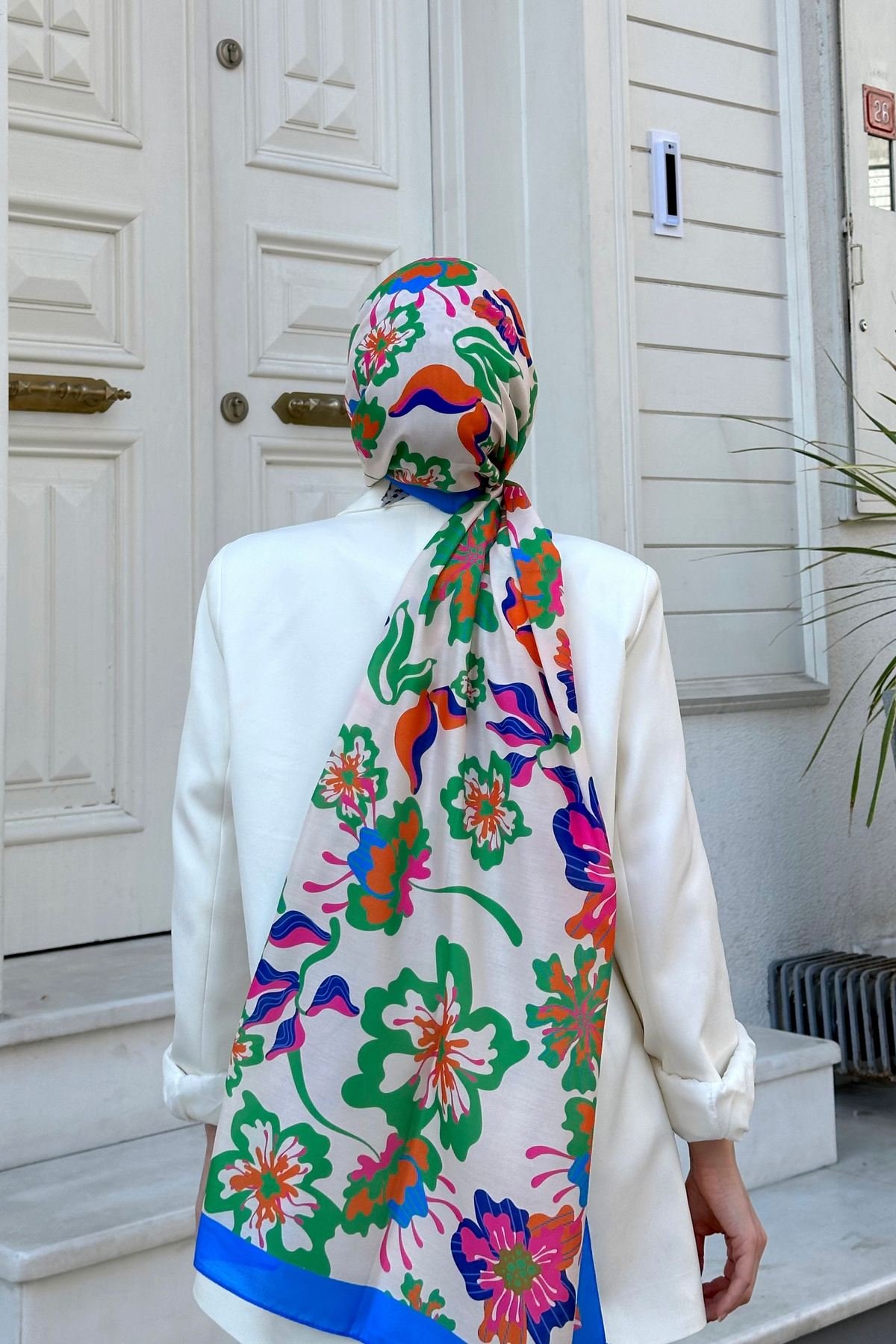 Nature Frezya Soft Şal Mavi 3037-03