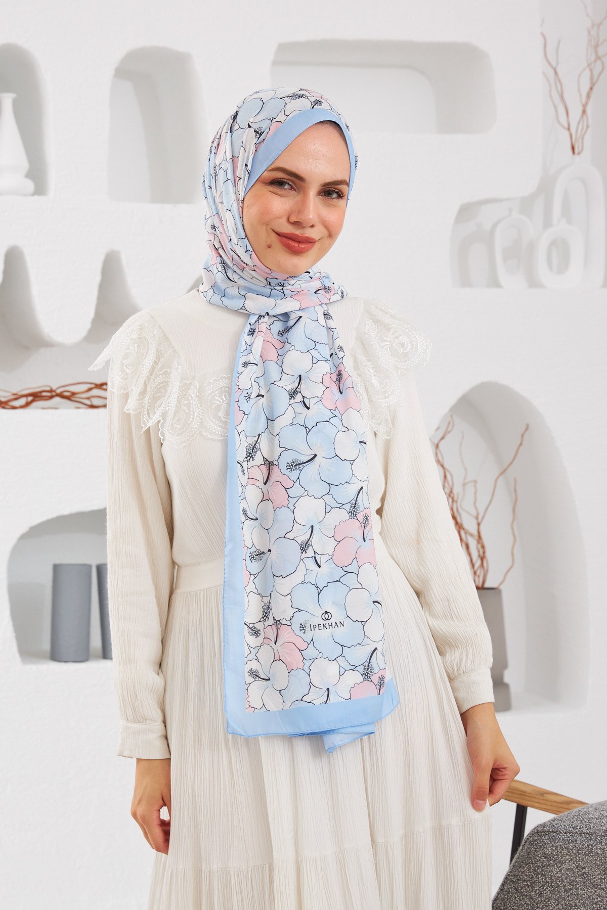 Nature Gardenya Soft Şal Bebe Mavi 3034-10