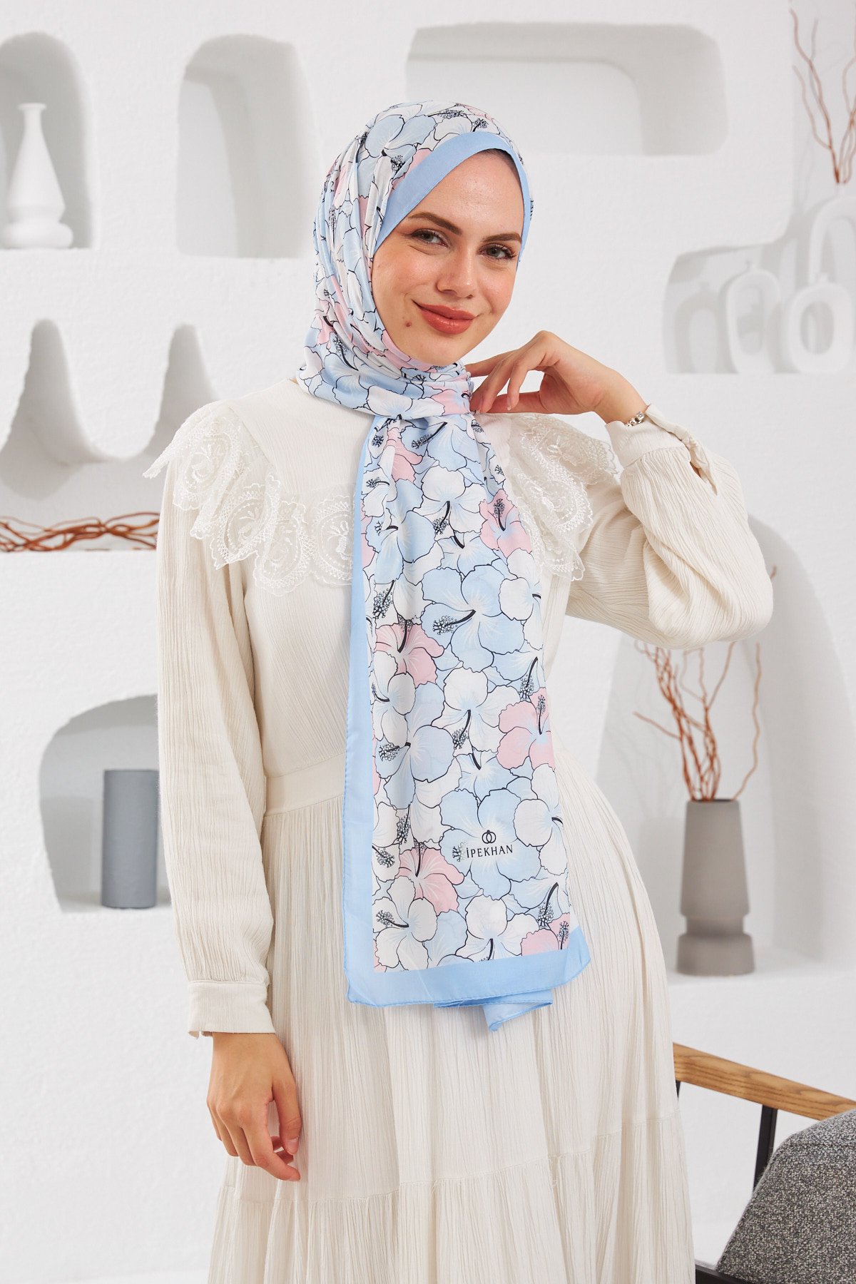 Nature Gardenya Soft Şal Bebe Mavi 3034-10