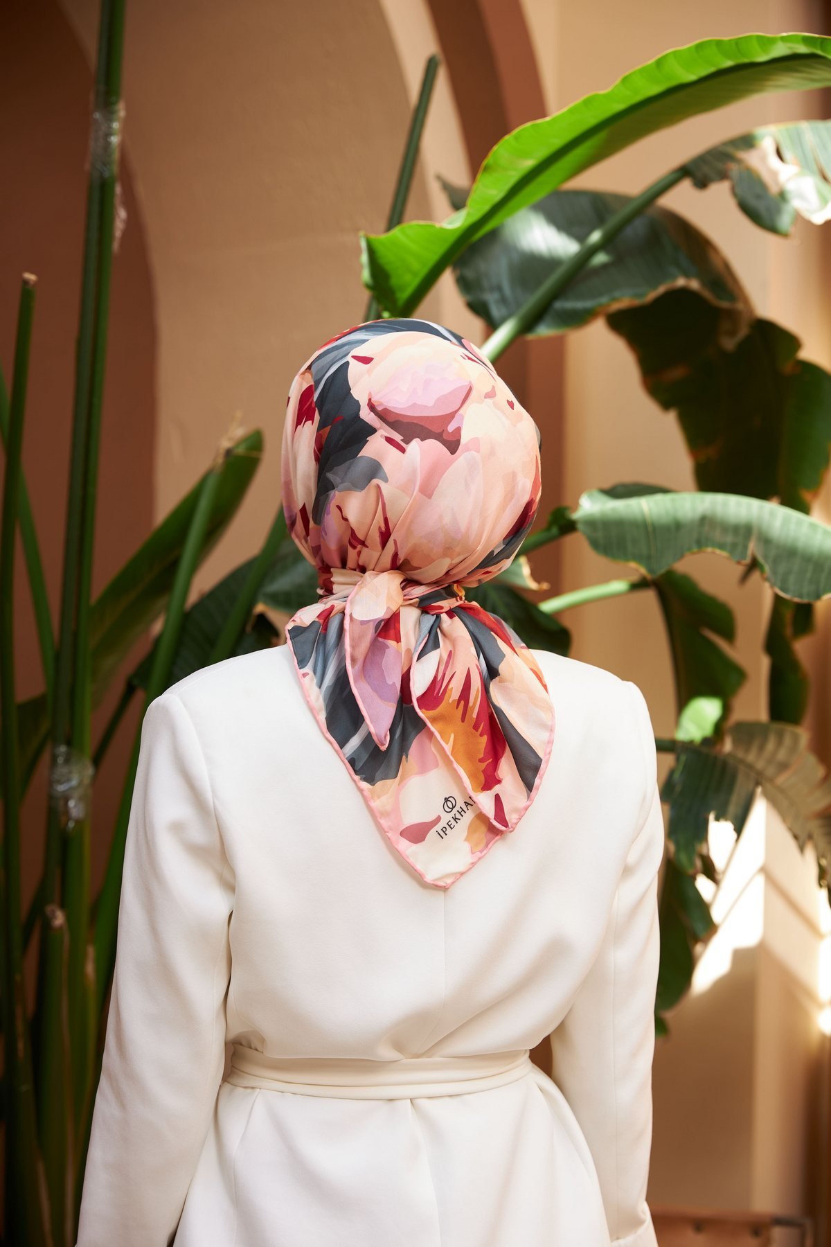 Nature Line Rose Soft Eşarp Bej Yeşil 1156-12