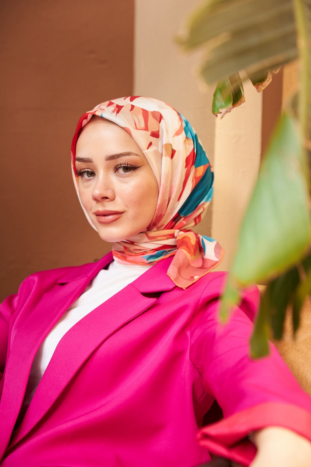 Nature Line Rose Soft Eşarp Kiremit Pembe 1156-11