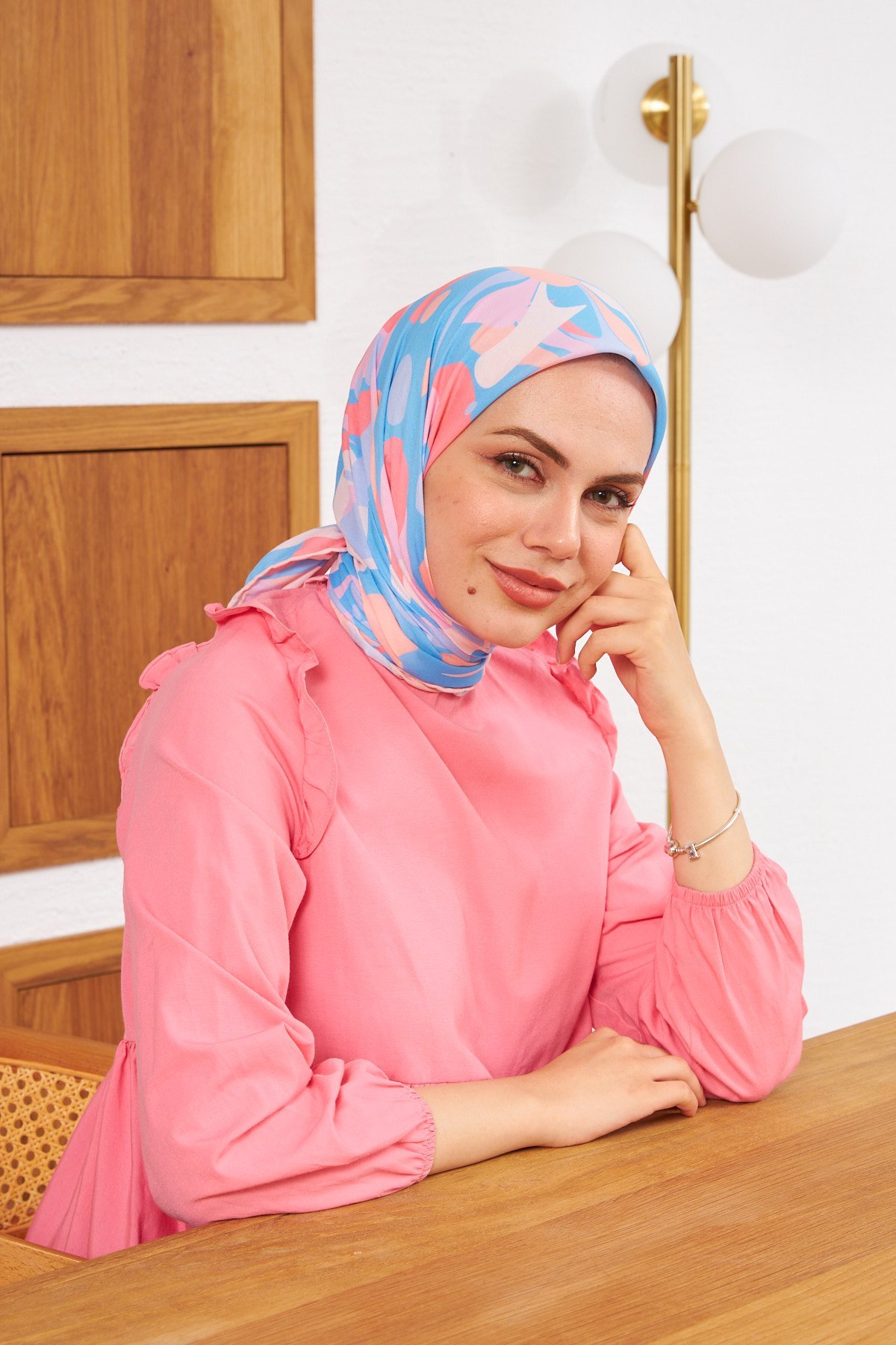 Nature Pearl Soft Eşarp Bebe Mavi 1143-10