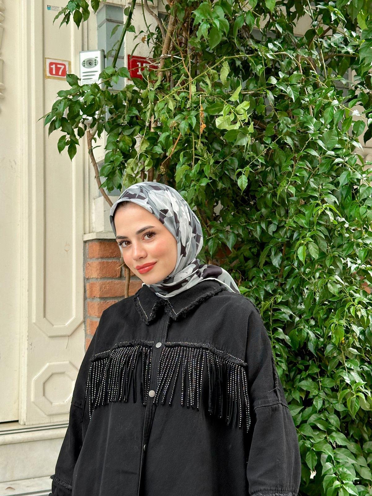 Pera Soft Eşarp Koyu Gri 1148-16
