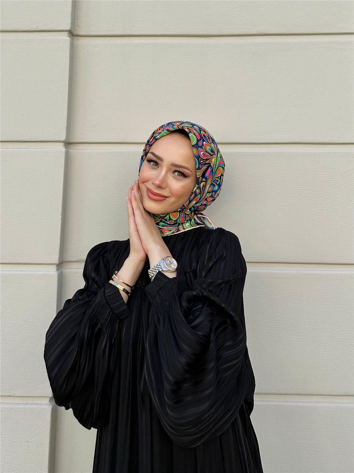 Relax Ebruli Soft Eşarp Mor 1147-18