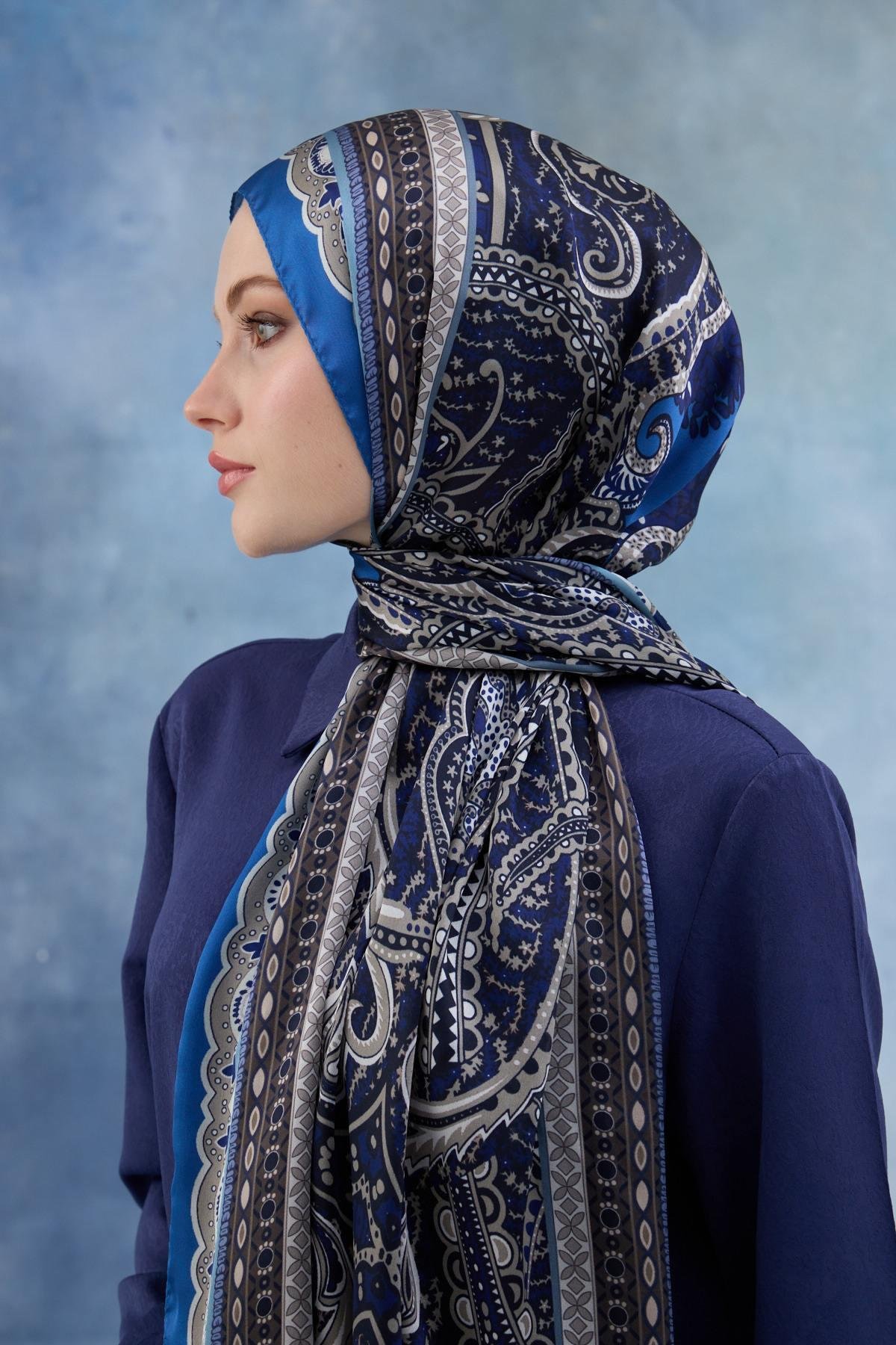 Saks Hint Vual Şal -  5005-11