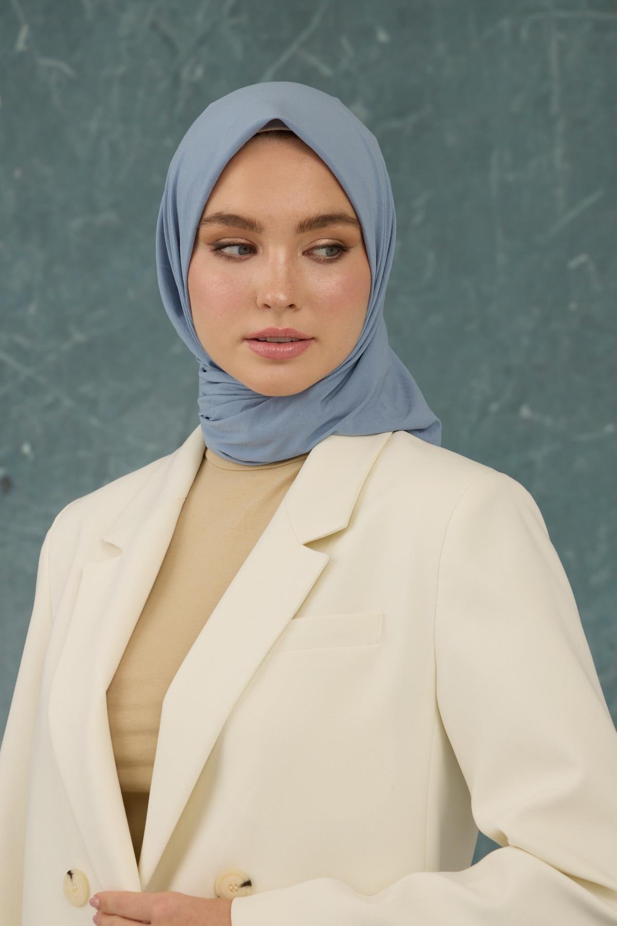 Taş Rengi Comfy Yok Eşarp -  10001-26